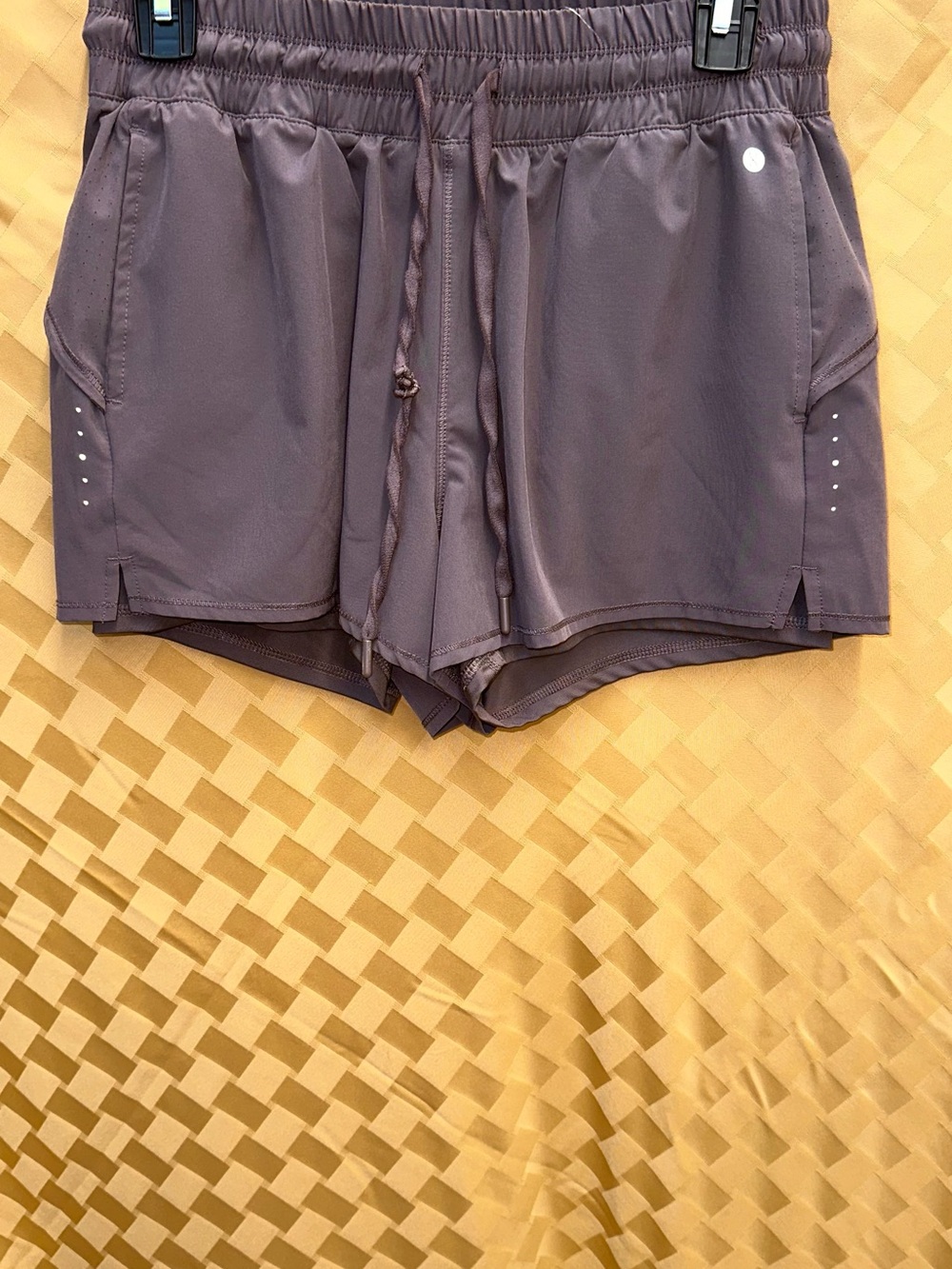 Women's Athletic Drawstring Shorts in Taupe